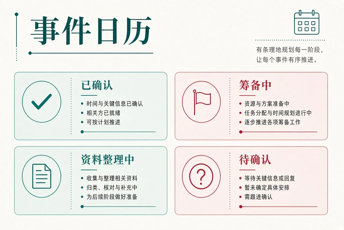 吃瓜网公开进展与事件日历视觉